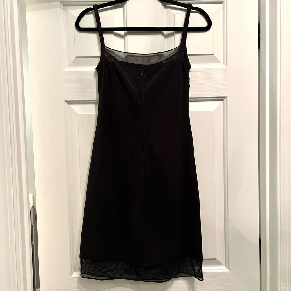 Tadashi Shoji Vintage Black Holiday Cocktail New Years Mini Dress Size Small - Picture 4 of 12